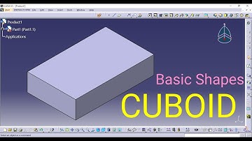 How to design a cuboid in catia v5 | Basic Shapes design