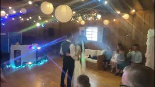 First dance at our wedding with a change of direction...