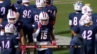 @DuqFB Wins 100th at Rooney Field in Victory Over WVA Wesleyan