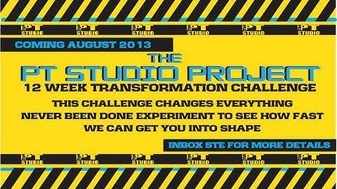 The PT Studio Project 12 Week Transformation Challenge