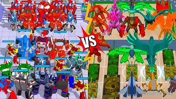 Robot Monster Transform Battle Vs Merge Kaiju KongxGozilla ⭐ Merge Simulator Battles