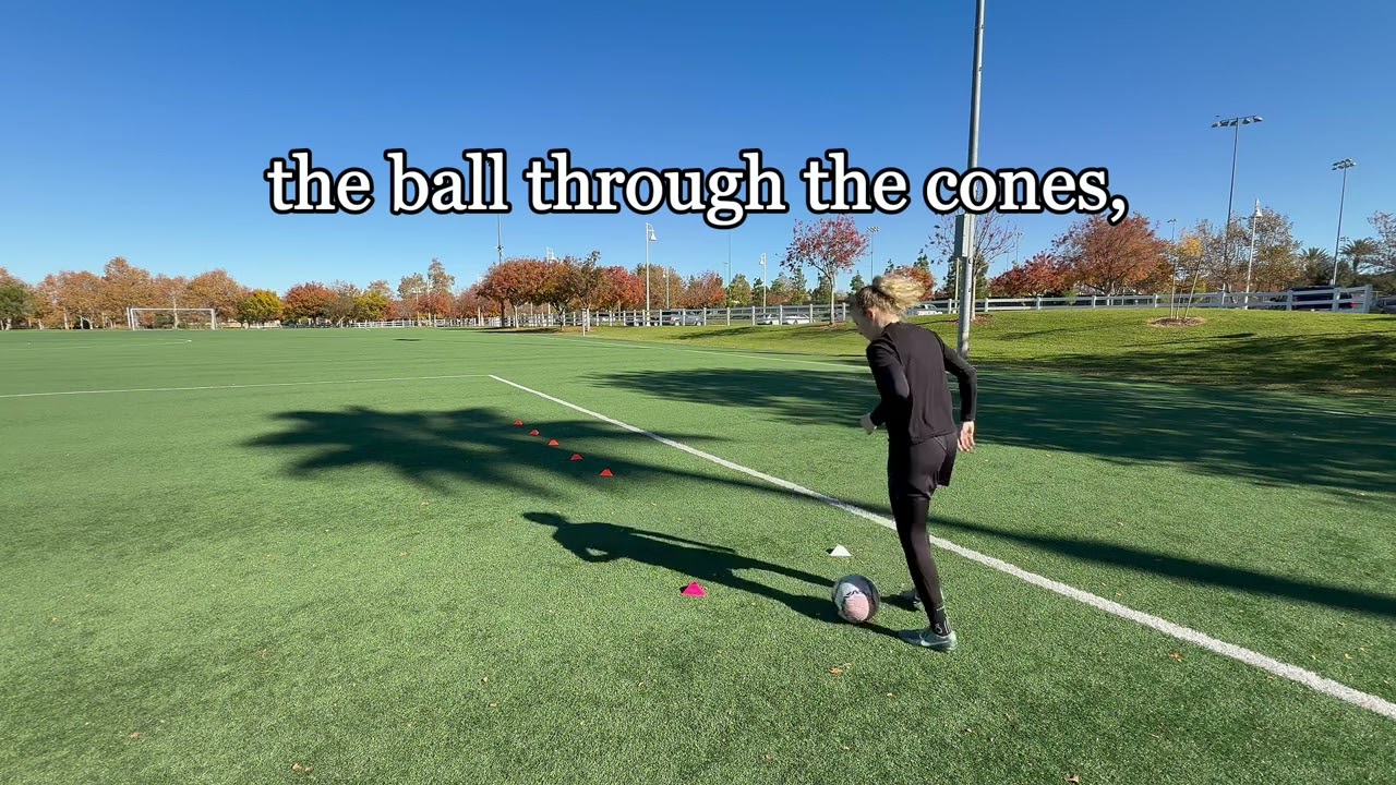 Side to Side Cone Drill with Dribbling (1)