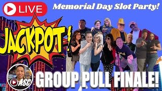 JACKPOT!! 🔴 LIVE! $2,100 Group Pull Finale! Memorial Day Slot Party @RIO Hotel & Casino! screenshot 5