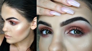 Burnt Orange Spring Makeup Tutorial