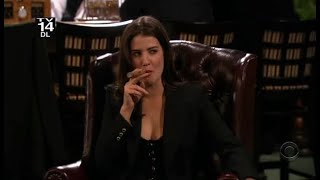 Cobie Smulders Smoking Cigar in How I Met Your Mother