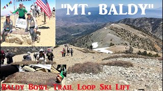 Mt. Baldy -  Hiking from Ski Hut to Baldy down Devil's Backbone loopu