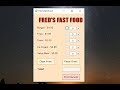 Visual Basic Tutorial - Fast Food App (Part 1/2)