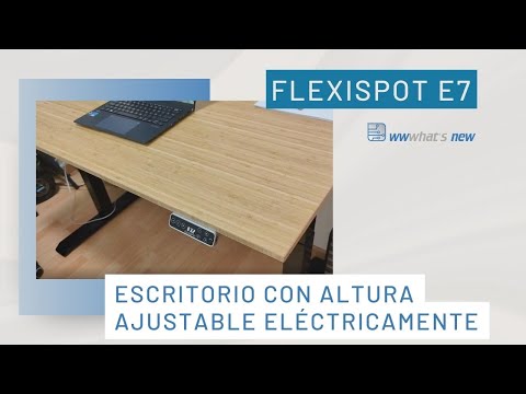 Flexispot E7, una mesa robótica, con altura ajustable y pies de acero