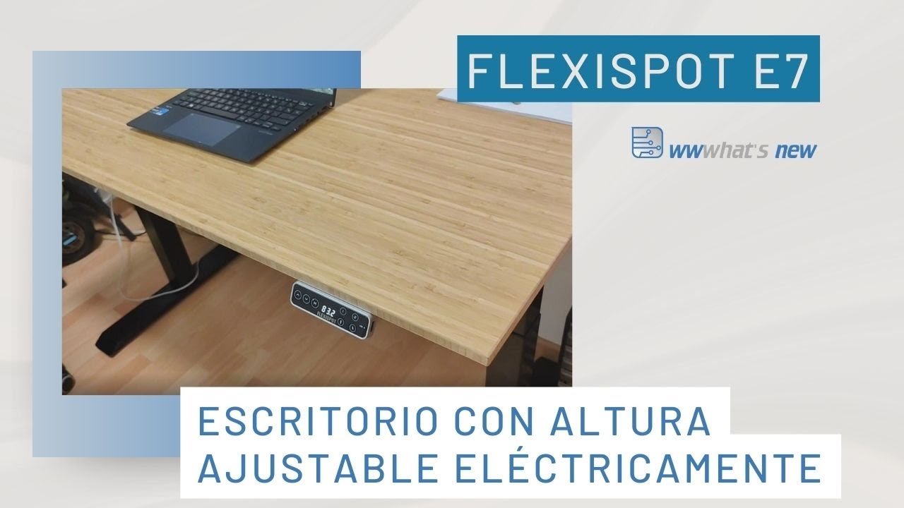 Flexispot E7, una mesa robótica, con altura ajustable y pies de acero