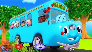 wheels on the bus go round and round nursery rhyme baby song nursery rhymes by farmees s02e250