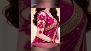 “Graceful Open Cut Blouse Sleeve”“Heavy Designer Lace Baju Style”#blouse 💯% trending blouse