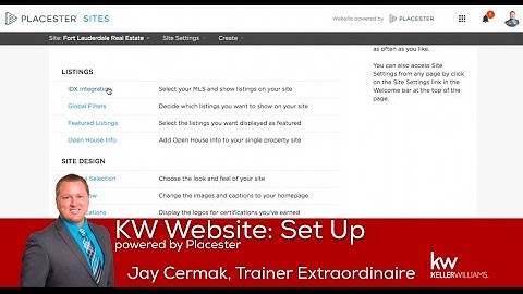 KW Website powered by Placester Set Up Class with Jay Cermak Trainer Extraordinaire
