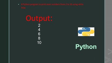 # Python program to print even numbers from 2 to 10 using for loop