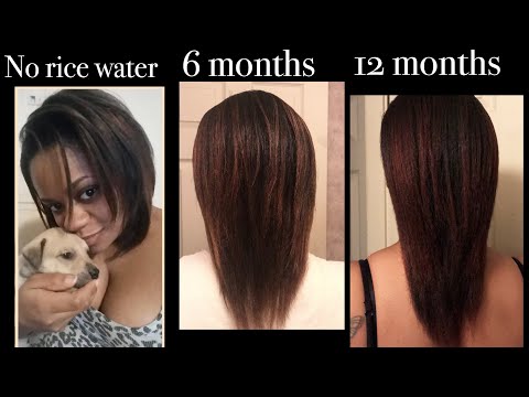 How I repaired my damaged hair with RICE WATER Before and After using Rice Water for a year