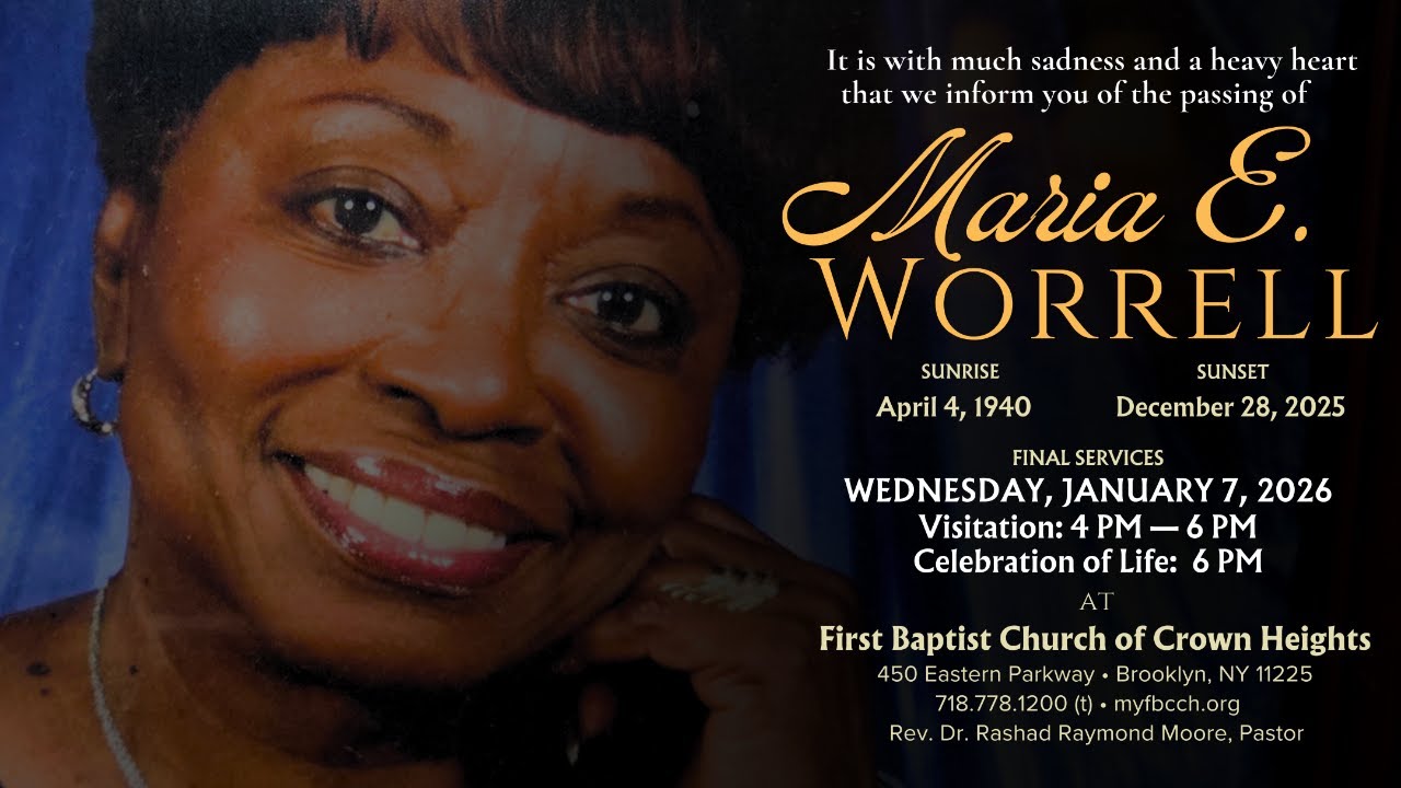 Homegoing Service for Maria Elena Worrell | January 7, 2026