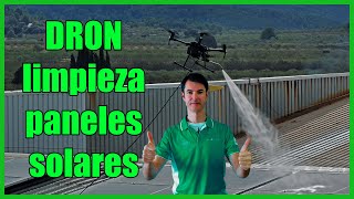 Limpieza placas solares con Drones | Limpieza de Fachadas / Ventanas | Inspección fotovoltaica UAS