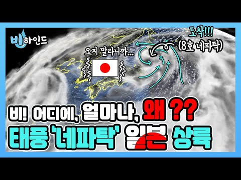 [비하인드] 8호 태풍 네파탁이 일본 동해안에 많은 비를 뿌린 이유, 3분 만에 알려드림!