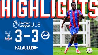 Fasida 30-Yard Rocket Palace 3-3 Brighton Premier League U18 Highlights