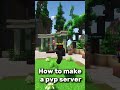 How to make Own pvp Server | Part: 1 #minecrafthosting #minecraft #createminecraftserver