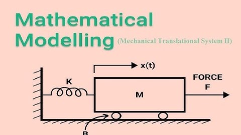 MATHEMATICAL  MODEL OF CONTROL SYSTEM(MECHANICAL TRANSLATIONAL SYSTEM-II)