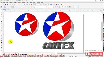 Caltex Logo design in CorelDraw x7 | Part 2 of 2 | Coreldraw Tutorials