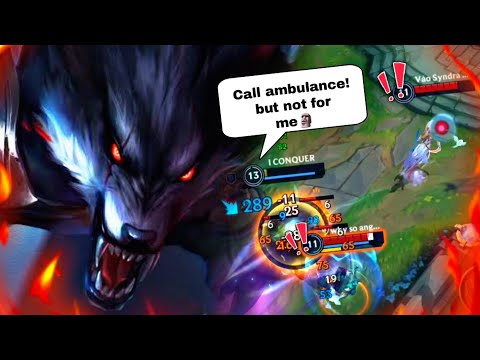 WARWICK IS THE NEW RAID BOSS OF WILDRIFT!🗿 (HYBRID BUILD)