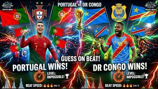 PORTUGAL vs DR CONGO | Can You Guess On Beat? Impossible Level #worldcup2026 #wordonbeat #football