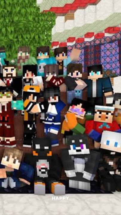 sans YouTubers Minecraft versi || DJ happy happy ajalah #youtuber #minecraft #capcut #dj