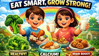 Healthy Food Rhyme For Kids Eat Smart Grow Strong Milk Protien Junior Planet