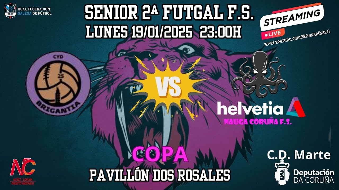 Brigantia vs Helvetia Nauga "B" - Copa 2ª Futgal senior