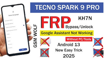 Tecno Spark 9 / 9 Pro / 9T FRP Bypass | Google Account Bypass | Android 12 Without PC