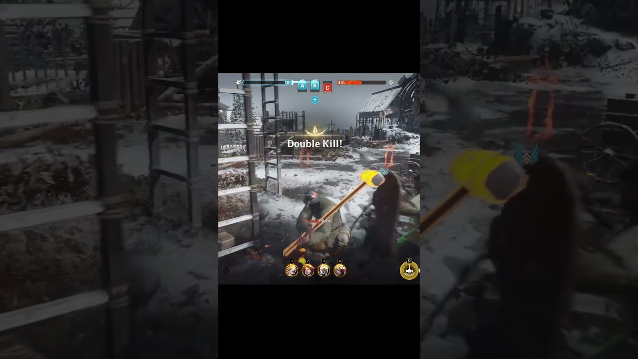 Зажали врагов в углу. Warhaven 