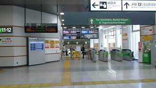 長野駅に小変化！新幹線在来線乗り換え案内表示が､フルカラーLEDに。