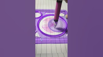 How many rotations did the pen make in total ?? #spirograph #satisfying #shorts