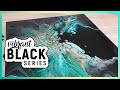 THAT LACING!!! Acrylic Pouring - Vibrant Black Series #3 - Abstract Fluid painting tutorial