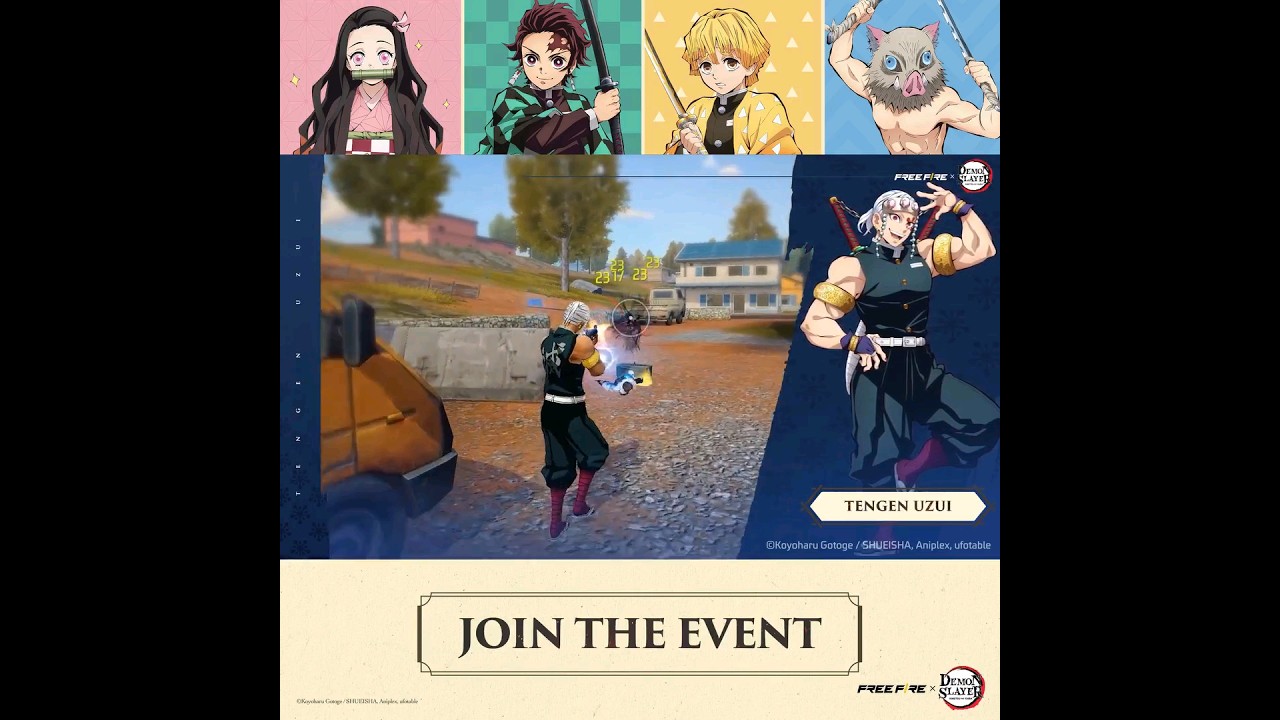 Free Fire and Demon Slayer 2023 Collaboration: An Exciting BOOYAH DAY  Event! - SarkariResult