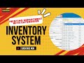 Inventory System - #16 Printing Department with Categories