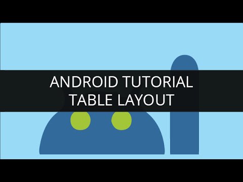 Android Tutorial-Table Layout | Edureka - YouTube