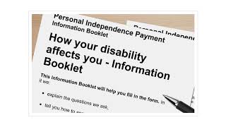 Personal Independence Payment - providing information to support your claim