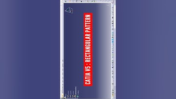 catia v5 rectangular pattern | how to use rectangular pattern in catia | catia v5 tutorial