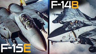 The Better Radar ? F15E Strike Eagle Vs F14B Tomcat Intercept | Digital Combat Simulator | DCS |