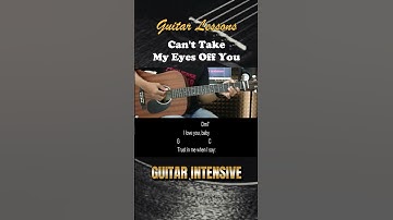 Thumbnail of Can't Take My Eyes off You - Joseph Vincent Version | EASY Guitar Tutorial with Chords / Lyrics