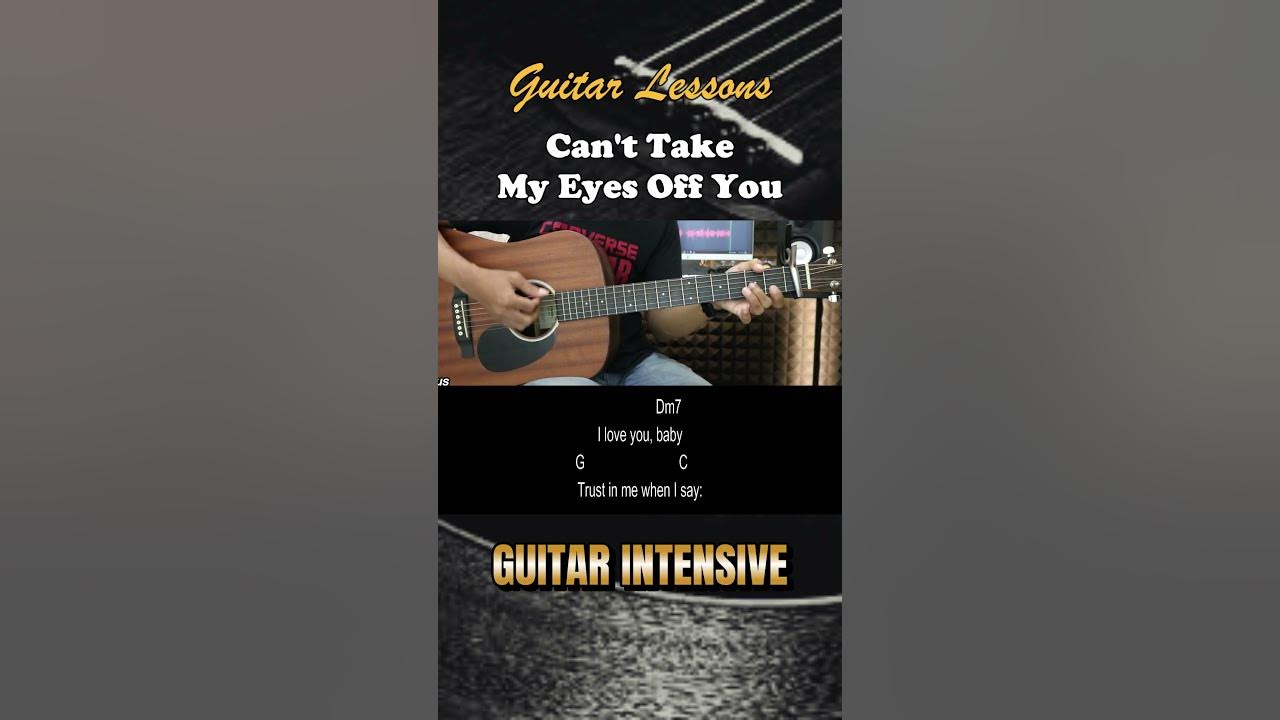 Can't Take My Eyes off You - Joseph Vincent Version | EASY Guitar Tutorial with Chords / Lyrics