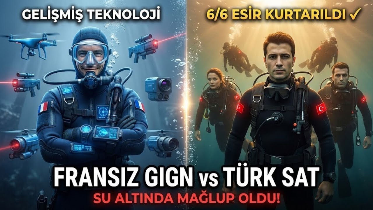 Fransız GIGN Türk SAT'ı Test Etti — Su Altında Mağlup Oldu!
