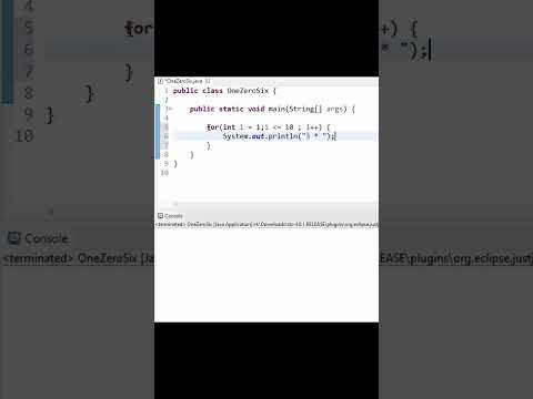 Java program 3rd multiplication table. - YouTube