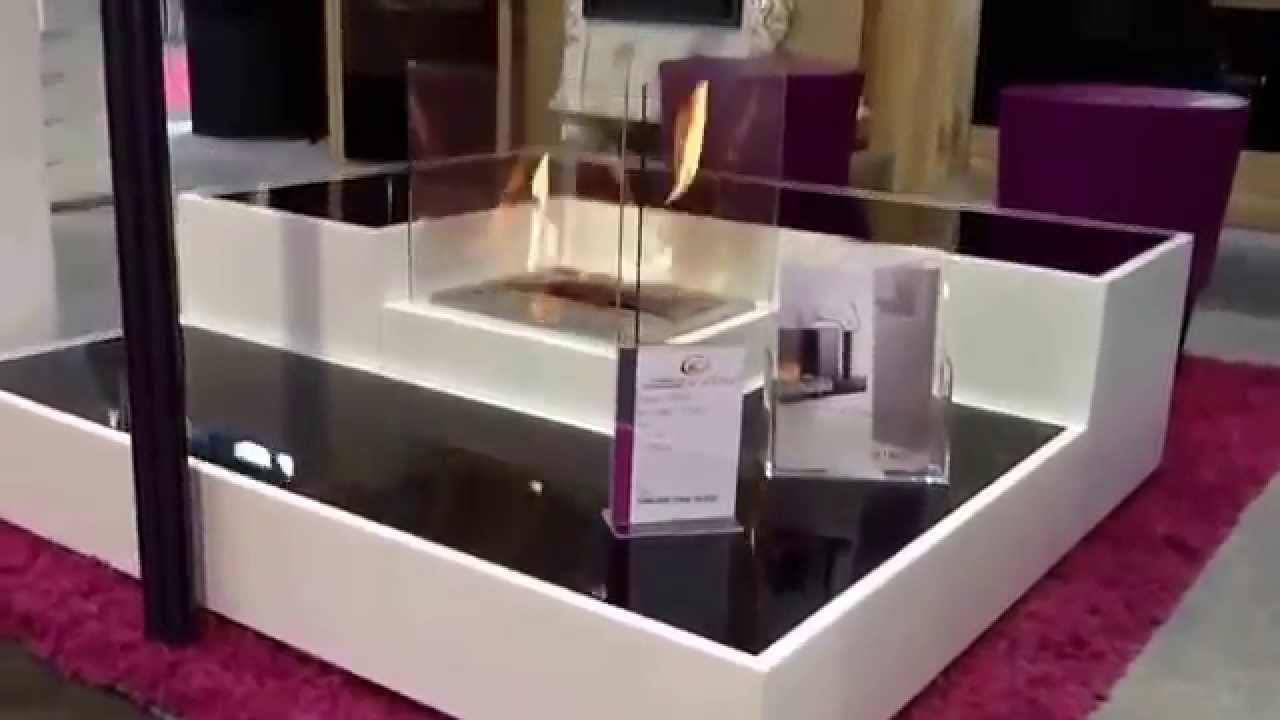 Poêles et Cheminées Céline présente sa gamme de foyer bio éthanol à la foire de Vierzon (2013)