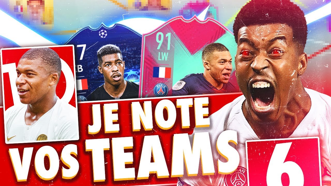 FUT 19 JE NOTE VOS MEILLEURES EQUIPES FUT AVANT LES TOTS 5 YouTube