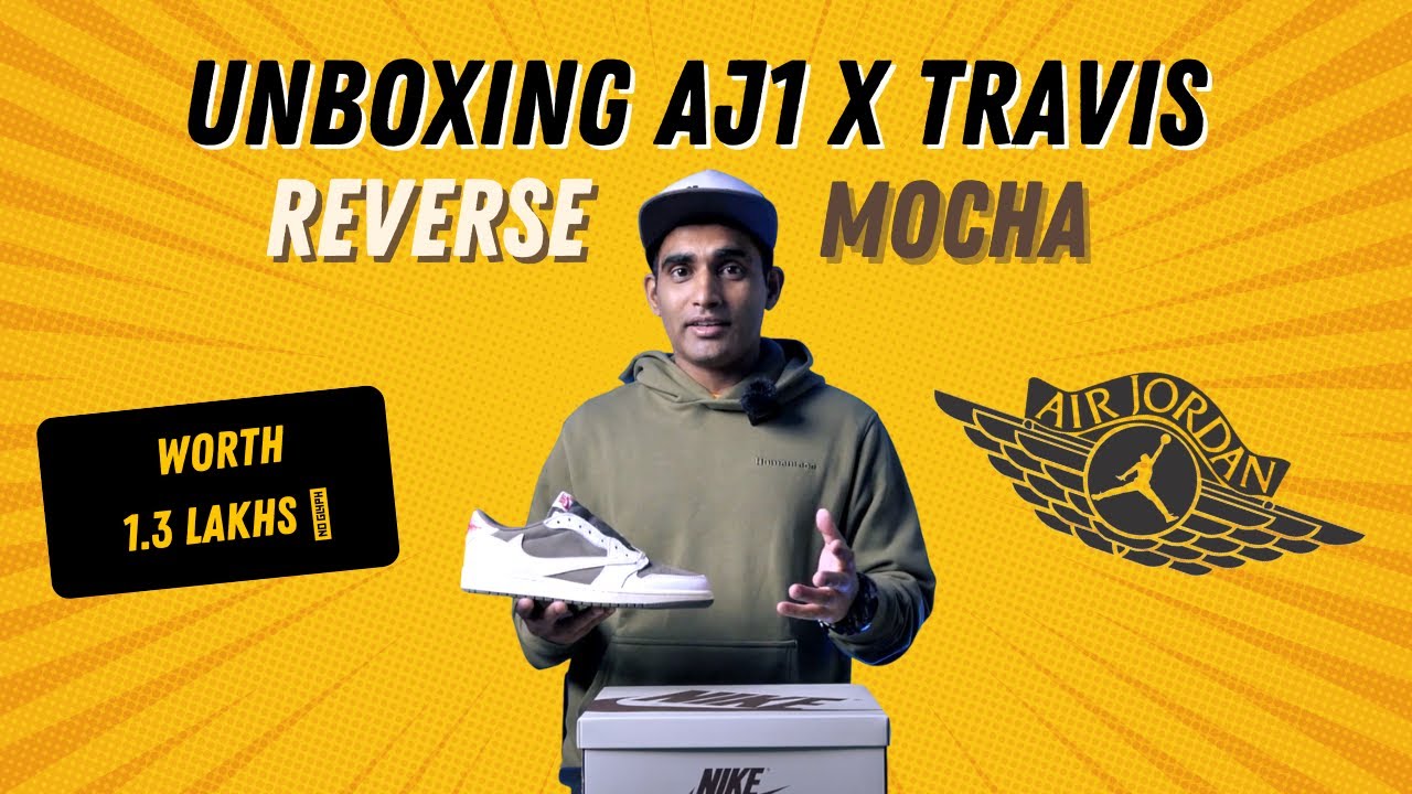 Air Jordan 1 Low X Travis Sneakers worth 1.3 Lacs • Unboxing and Detailing