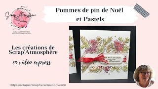 Pommes de pin de Noël et pastels