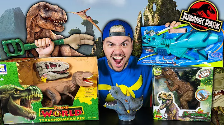 MOSTRANDO BRINQUEDOS DE DINOSSAURO !!! (DINO WORLD...